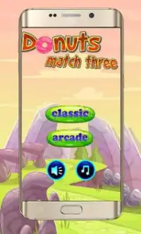 Donat Pertandingan Tiga Game Screen Shot 0