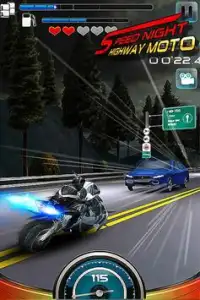 Speed Night Highway MOTO Screen Shot 6