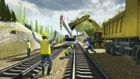 Tren İnşaat Vinç Simülatörü 17 & Oluşturucu 3D Screen Shot 8