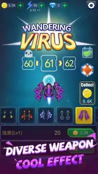 Wandering Virus—Space Shooting Game Screen Shot 3