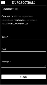 NUFC FAN APP - Newcastle United Football Club Screen Shot 5