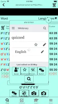 Word Cheat for Board Games - Scrabble|Wordfeud|WWF Screen Shot 1