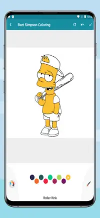 Bart Simpson Coloring Screen Shot 0