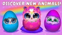 Merge Fluffy Animals Egg games Screen Shot 1