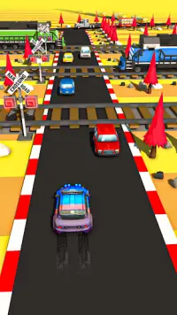 Traffic Run Car Race Crossy Roads Games Screen Shot 0