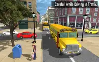 Modern School Bus Driving 3D Simulator Screen Shot 1