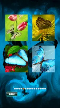 Vlinder fladderende puzzel Screen Shot 2