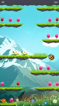 Nerdy Bee FallDown Screen Shot 1