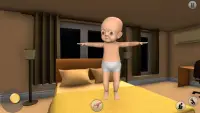 The Baby in Dark Yellow House: Scary Baby Screen Shot 0