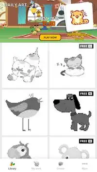 Pet Pixel Art Coloring By Number Screen Shot 0