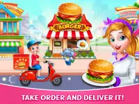 Fast Food Delivery Boy: Burger Maker Games Screen Shot 0