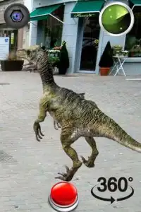 Parle Jurassique Raptor Bleu Dinosaure GO Screen Shot 1