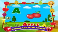 Fruits Alphabet ABC App - Fruit Name Learning Game Screen Shot 0