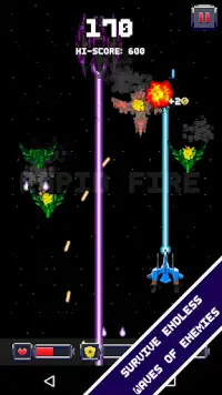 Pixel Invaders - A Modern Endless Space Shooter Screen Shot 0