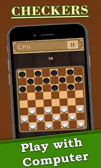 Checkers game : Draught , Dame board game Screen Shot 0