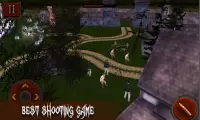 zombie senjata 3D shooting  - permainan penembak Screen Shot 1