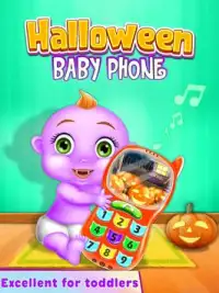 هالوين الطفل الهاتف - أطفال ألعاب الهاتف Screen Shot 0