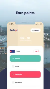 Balloon Game - Capital World Quiz Screen Shot 2