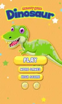 Dinosaur Memory Game Screen Shot 0