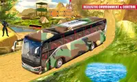 exército transporte: ônibus simulação Screen Shot 1