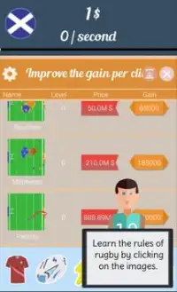Rugby World Cup Clicker Screen Shot 1
