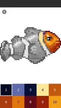 Vis kleur op nummer: Pixel Art Fish Screen Shot 0