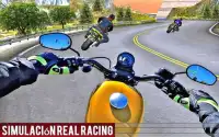 Moto bicicleta velocidad tráfico paseo juegos Screen Shot 0