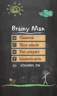 Brainy Man - Trivia Hangman Screen Shot 0