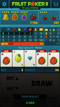 Fruit Poker II Screen Shot 2
