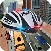 futurista giroscópica autobús ciudad policía sim