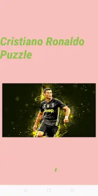 Cristiano Ronaldo Puzzle Screen Shot 0