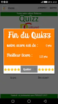 Quizz Patrimoine Culturel Screen Shot 1