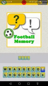 Football Memory Screen Shot 0