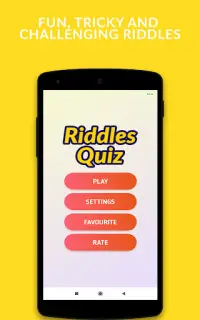 Riddles Quiz & Brain Teasers Screen Shot 0