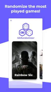 GGRandomizer for Rainbow Six, Apex, Overwatch Screen Shot 0