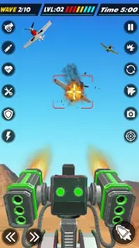 Airplane Attack Shooting Games Screen Shot 3