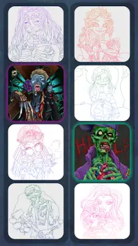 Zombie Painting - Color by Number & Coloring Games Screen Shot 2