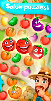 Funny Farm match 3 Puzzle game Screen Shot 4