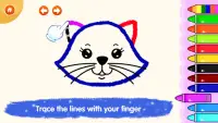 Kids Drawing Games: Animal Coloring Pages Book🐱 Screen Shot 1