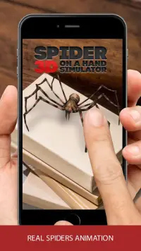 3д паук на руке симулятор prank game Screen Shot 1