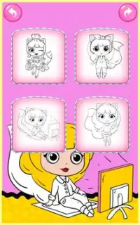 Dolls Coloring Pages Screen Shot 1
