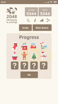 2048 Christmas 🎁 Puzzle Game Screen Shot 5