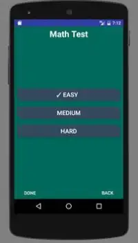Math Test Screen Shot 2