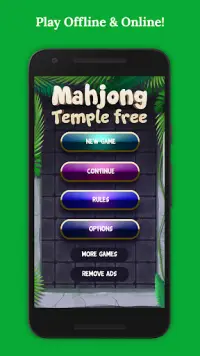 Mahjong Temple Free Screen Shot 1