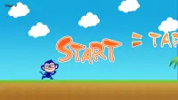 Monkey run and jump Screen Shot 0