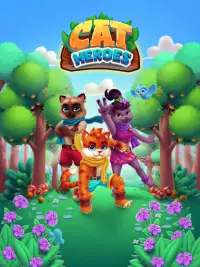 Cat Heroes - Match 3 Puzzle Screen Shot 13
