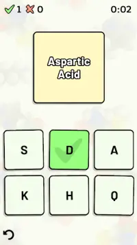 Amino Acid Quiz Screen Shot 2