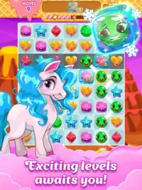 3 Сandy: Pony Tale - Free puzzle games for girls Screen Shot 6