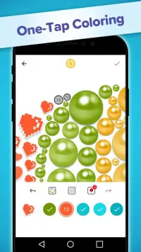 Color by Diamond - Circle Art Color by Number Game Screen Shot 1