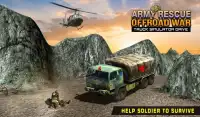 Army Rescue Offroad War Truck Simulator Drive Screen Shot 1